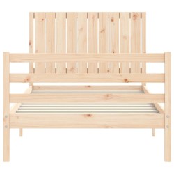 Cadre de lit sans matelas 100x200 cm bois massif 