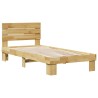 Cadre de lit avec tête de lit sans matelas 75 x 190 cm 