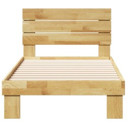 Cadre de lit avec tête de lit sans matelas 75 x 190 cm 