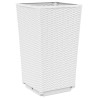 Jardinières 4 pcs blanc 32,5x32,5x57 cm polypropylène 