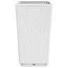 Jardinières 4 pcs blanc 32,5x32,5x57 cm polypropylène 