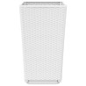 Jardinières 4 pcs blanc 32,5x32,5x57 cm polypropylène 