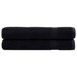Serviettes de qualité supérieure SOLUND 2 pcs noir 600 g/m² 