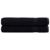 Serviettes de qualité supérieure SOLUND 2 pcs noir 600 g/m² 