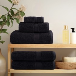 Serviettes de qualité supérieure SOLUND 2 pcs noir 600 g/m² 