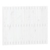 Tête de lit murale Blanc 108x3x90 cm Bois massif de pin 