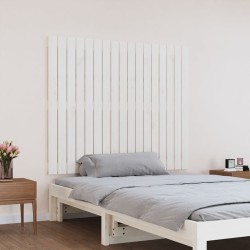 Tête de lit murale Blanc 108x3x90 cm Bois massif de pin 