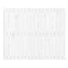 Tête de lit murale Blanc 108x3x90 cm Bois massif de pin 