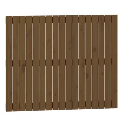 Tête de lit murale Marron miel 108x3x90 cm Bois massif de pin 