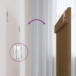 Tête de lit murale Marron miel 108x3x90 cm Bois massif de pin 