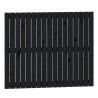 Tête de lit murale Noir 108x3x90 cm Bois massif de pin 