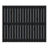 Tête de lit murale Noir 108x3x90 cm Bois massif de pin 