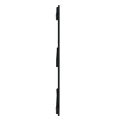 Tête de lit murale Noir 108x3x90 cm Bois massif de pin 
