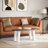 Pieds de table basse 4 pièces Blanc 30 cm Acier 
