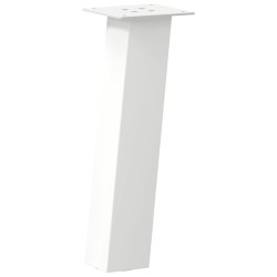 Pieds de table basse 4 pièces Blanc 30 cm Acier 