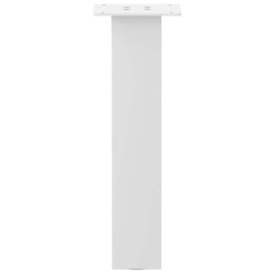 Pieds de table basse 4 pièces Blanc 30 cm Acier 