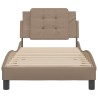 Cadre de lit sans matelas cappuccino 80x200 cm similicuir 