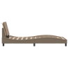 Cadre de lit sans matelas cappuccino 80x200 cm similicuir 