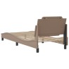 Cadre de lit sans matelas cappuccino 80x200 cm similicuir 
