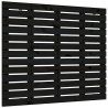 Tête de lit murale Noir 106x3x91,5 cm Bois massif de pin 