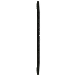 Tête de lit murale Noir 106x3x91,5 cm Bois massif de pin 