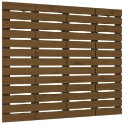 Tête de lit murale Marron miel 106x3x91,5 cm Bois massif de pin 