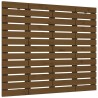 Tête de lit murale Marron miel 106x3x91,5 cm Bois massif de pin 