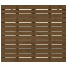 Tête de lit murale Marron miel 106x3x91,5 cm Bois massif de pin 