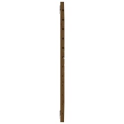 Tête de lit murale Marron miel 106x3x91,5 cm Bois massif de pin 
