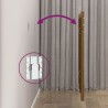 Tête de lit murale Marron miel 106x3x91,5 cm Bois massif de pin 