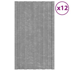 Panneaux de toiture 12 pcs Acier galvanisé Argenté 80x45 cm 