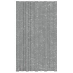 Panneaux de toiture 12 pcs Acier galvanisé Argenté 80x45 cm 