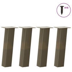 Pieds de table basse 4 pièces Acier naturel 30 cm Acier 