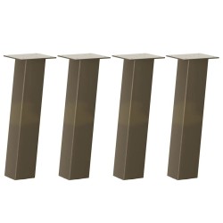 Pieds de table basse 4 pièces Acier naturel 30 cm Acier 