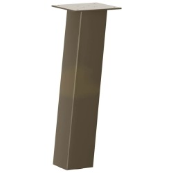 Pieds de table basse 4 pièces Acier naturel 30 cm Acier 