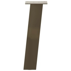 Pieds de table basse 4 pièces Acier naturel 30 cm Acier 