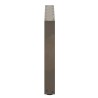 Pieds de table basse en U, 2 pièces, acier naturel, 60 x (42-43) cm 
