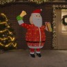 Décoration de Noël Figurine Père Noël LED Tissu de luxe 180 cm 