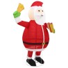 Décoration de Noël Figurine Père Noël LED Tissu de luxe 180 cm 