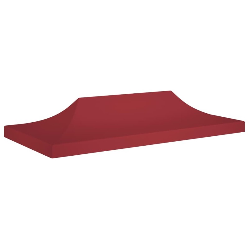 Toit de tente de réception 6x3 m Bordeaux 270 g/m² Toit de tente de réception 6x3 m Bordeaux 270 g/m²