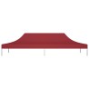Toit de tente de réception 6x3 m Bordeaux 270 g/m² 