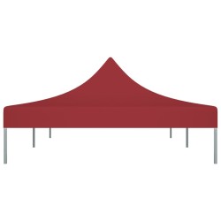 Toit de tente de réception 6x3 m Bordeaux 270 g/m² 