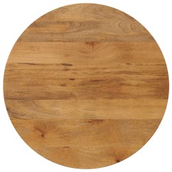Dessus de table Ø 80x3,8 cm rond bois de manguier massif 