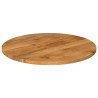 Dessus de table Ø 80x3,8 cm rond bois de manguier massif 