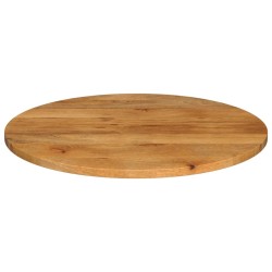 Dessus de table Ø 80x3,8 cm rond bois de manguier massif 