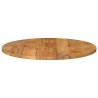 Dessus de table Ø 80x3,8 cm rond bois de manguier massif 