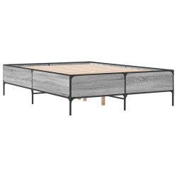 Cadre de lit sans matelas sonoma gris 135x190 cm 