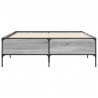 Cadre de lit sans matelas sonoma gris 135x190 cm 