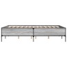 Cadre de lit sans matelas sonoma gris 135x190 cm 