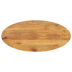 Dessus de table 100x40x2,5 cm ovale bois massif de manguier 